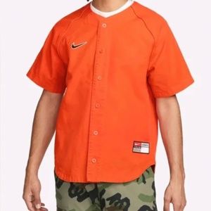 Nike SB Orange Baseball Jersey